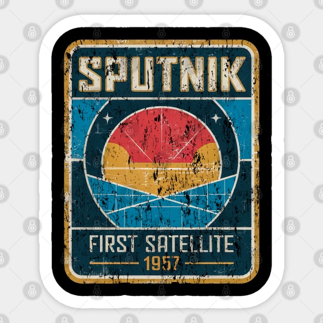 Sputnik: The First Signal from Outer Space Sticker by Steve